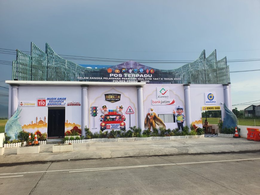 Dibangun Mirip IKN, Posyan Polres Probolinggo Manjakan Pemudik Dengan Berbagai Fasilitas Layanan Gratis